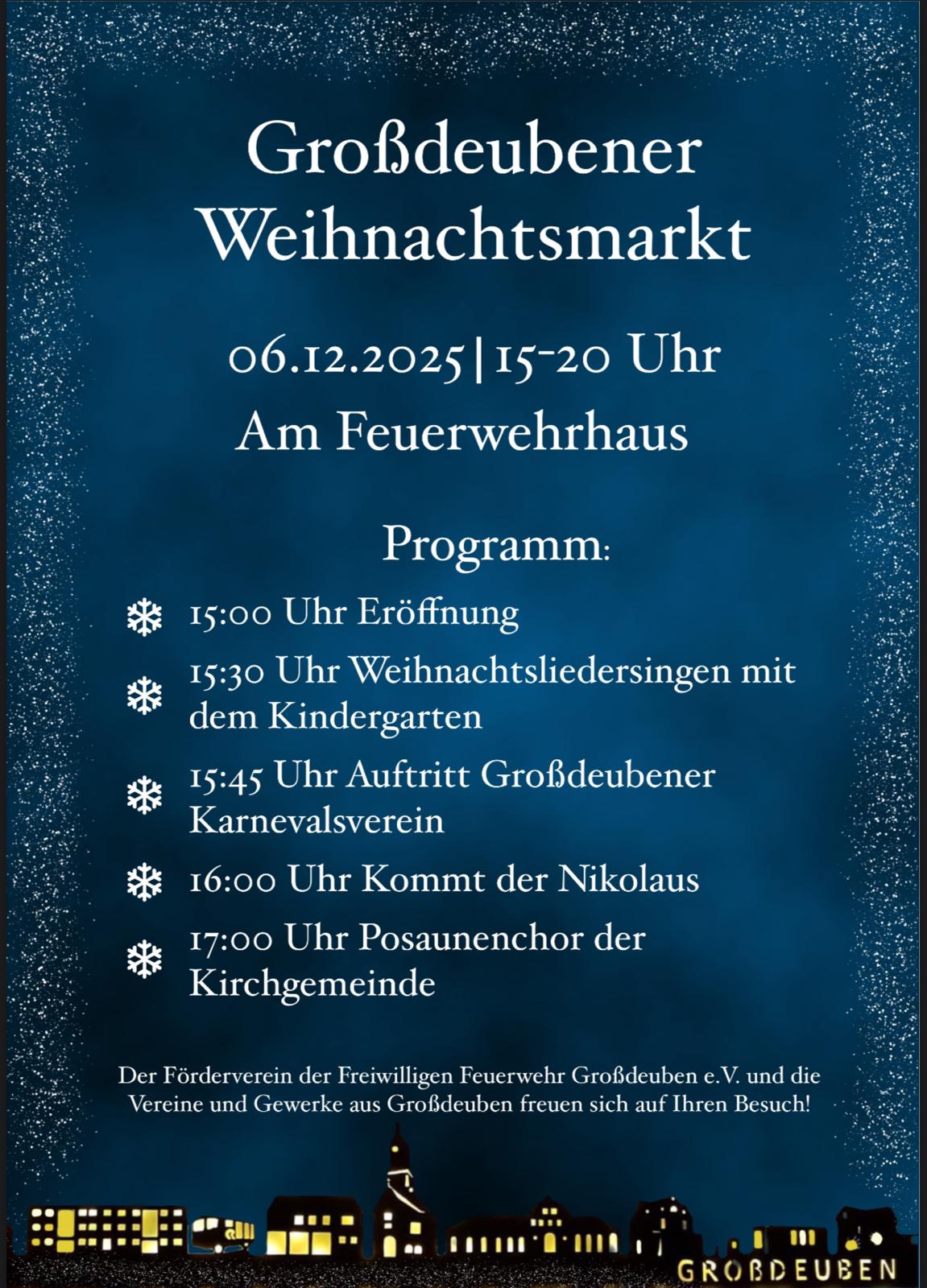 Großdeubener Weihnachtsmarkt 2025